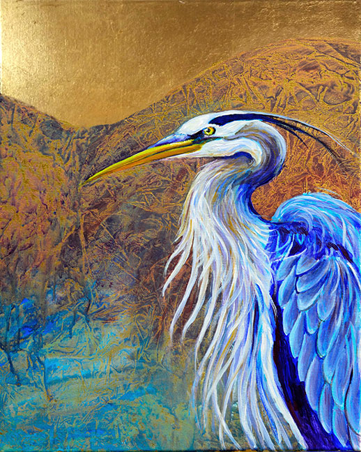 “Blue Heron”, by Robin Urton