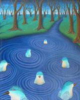 Aqua Bird Dream by Robin Urton